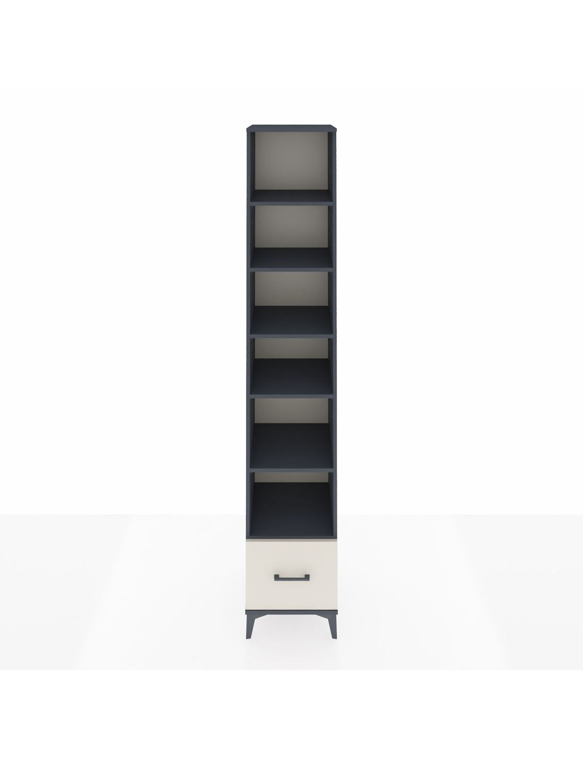 Hyperion Dolap 6 Raflı Tek Çekmeceli 44x44x243 Antrasit-Aytaşı