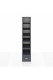 Hyperion Dolap 6 Raflı Tek Çekmeceli 44x44x243 Antrasit-Antrasit