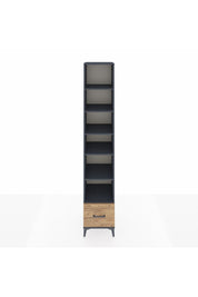 Hyperion Dolap 6 Raflı Tek Çekmeceli 44x44x243 Antrasit-Çam