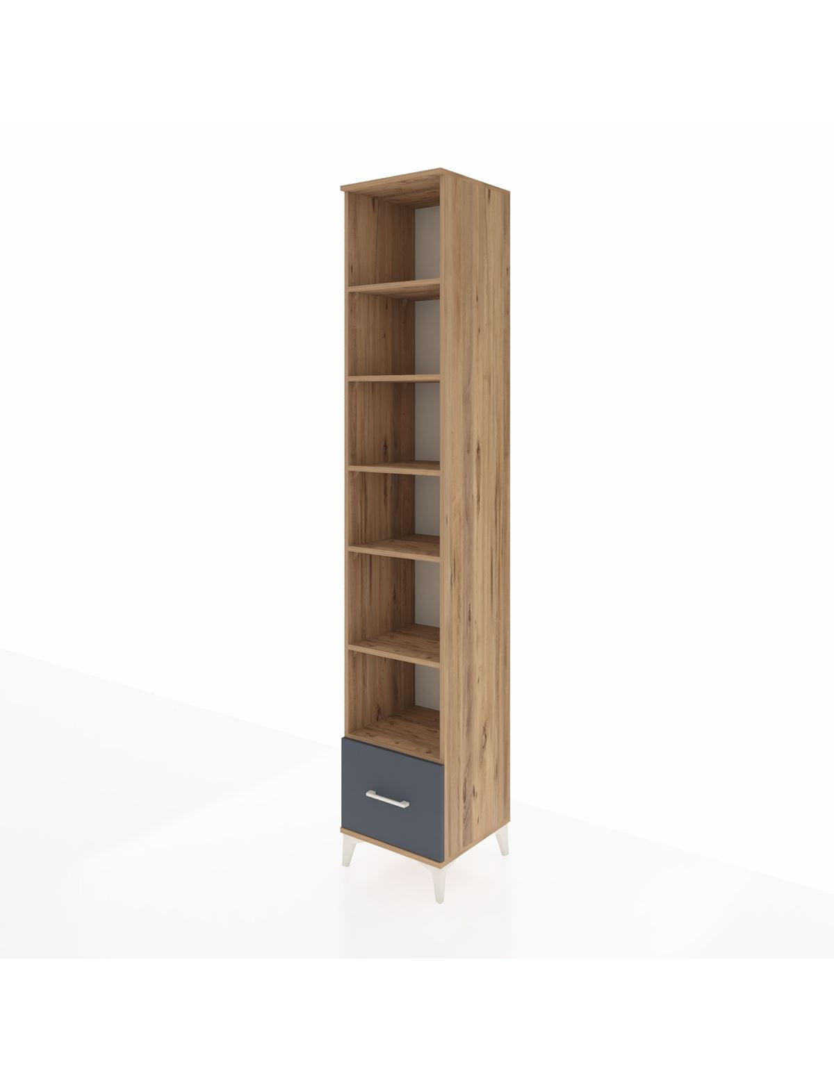 Hyperion Dolap 6 Raflı Tek Çekmeceli 44x44x243 - S64M043V8B