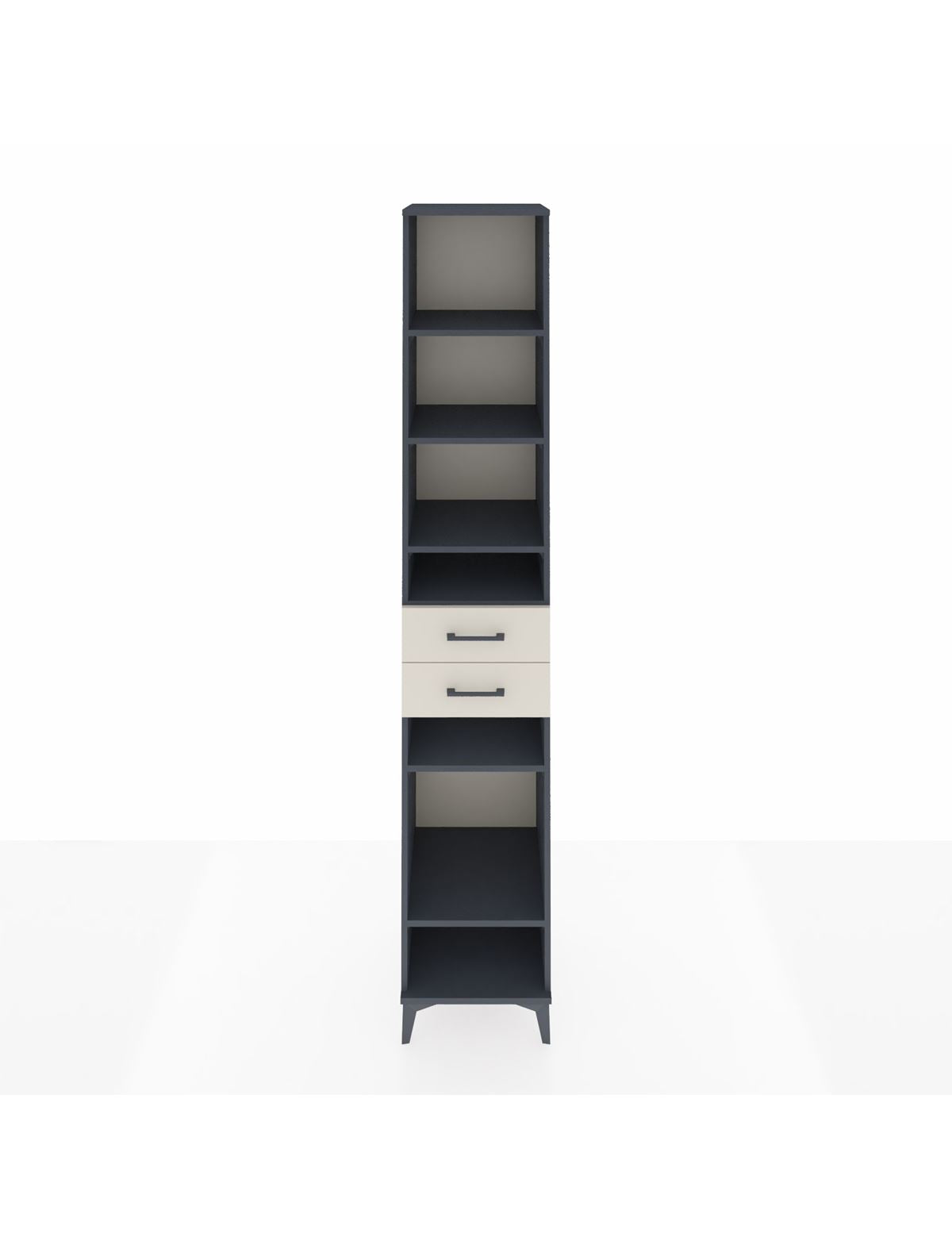 Hyperion Dolap 6 Raflı 2 Çekmeceli 44x44x243 Antrasit-Aytaşı