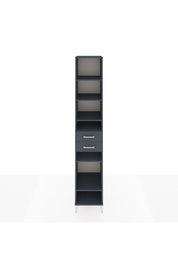 Hyperion Dolap 6 Raflı 2 Çekmeceli 44x44x243 Antrasit-Antrasit