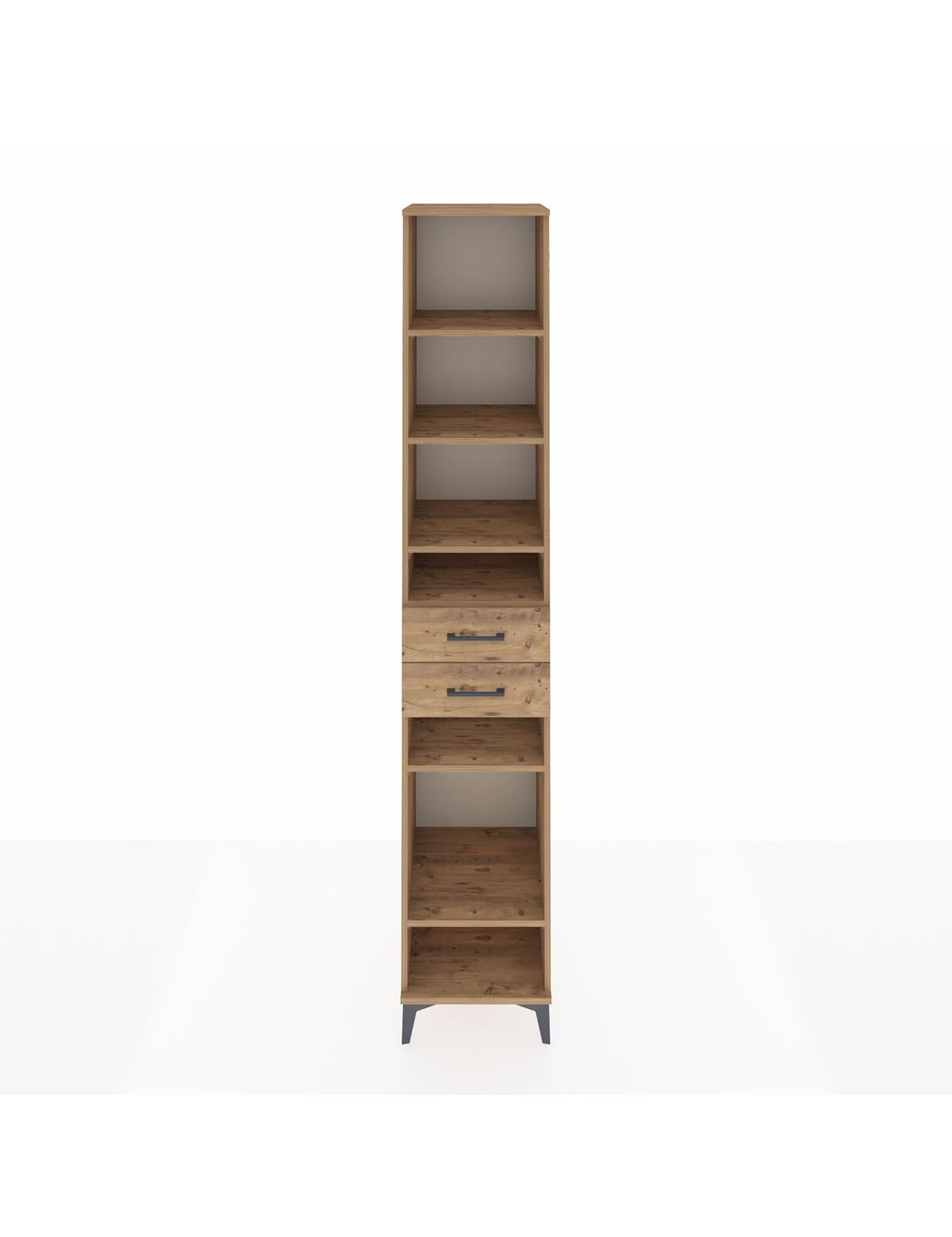 Hyperion Dolap 6 Raflı 2 Çekmeceli 44x44x243 Çam-Çam