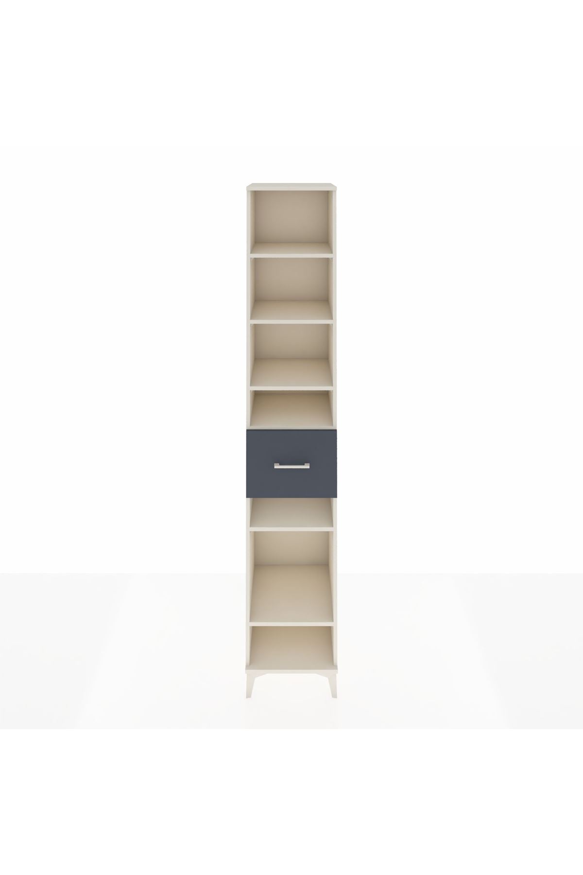 Hyperion Dolap 6 Raflı Tek Çekmeceli 44x44x243 Aytaşı-Antrasit