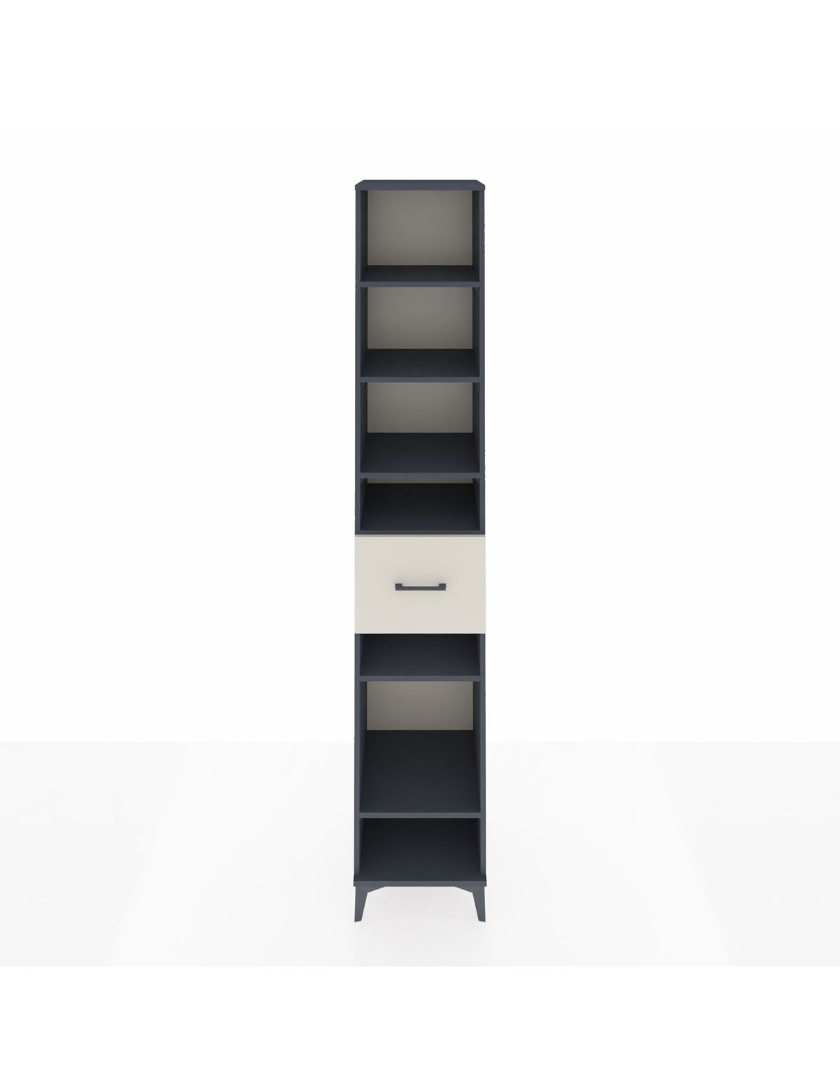 Hyperion Dolap 6 Raflı Tek Çekmeceli 44x44x243 Antrasit-Aytaşı