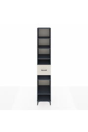 Hyperion Dolap 6 Raflı Tek Çekmeceli 44x44x243 Antrasit-Aytaşı