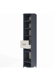 Hyperion Dolap 6 Raflı Tek Çekmeceli 44x44x243 Antrasit-Aytaşı