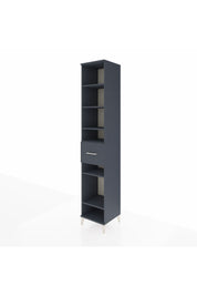Hyperion Dolap 6 Raflı Tek Çekmeceli 44x44x243 Antrasit-Antrasit