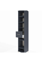 Hyperion Dolap 6 Raflı Tek Çekmeceli 44x44x243 Antrasit-Antrasit
