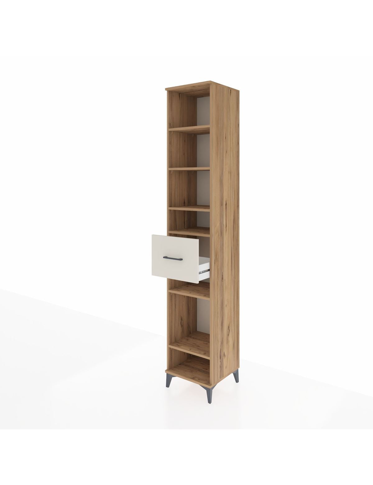 Hyperion Dolap 6 Raflı Tek Çekmeceli 44x44x243 - S64M045V7B