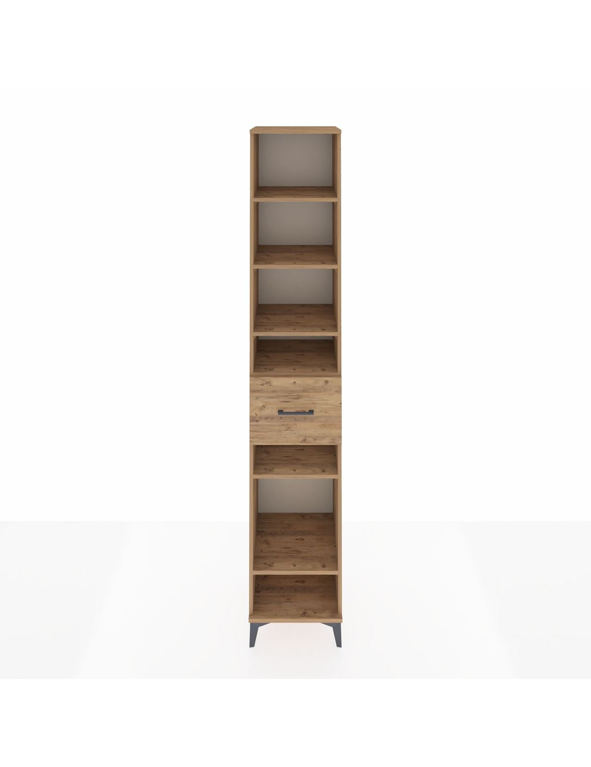 Hyperion Dolap 6 Raflı Tek Çekmeceli 44x44x243 Çam-Çam