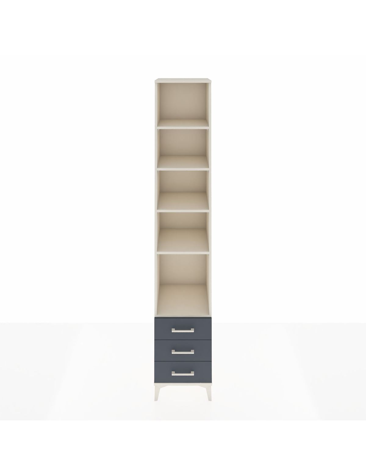 Hyperion Dolap 5 Raflı 3 Çekmeceli 44x44x243 Aytaşı-Antrasit