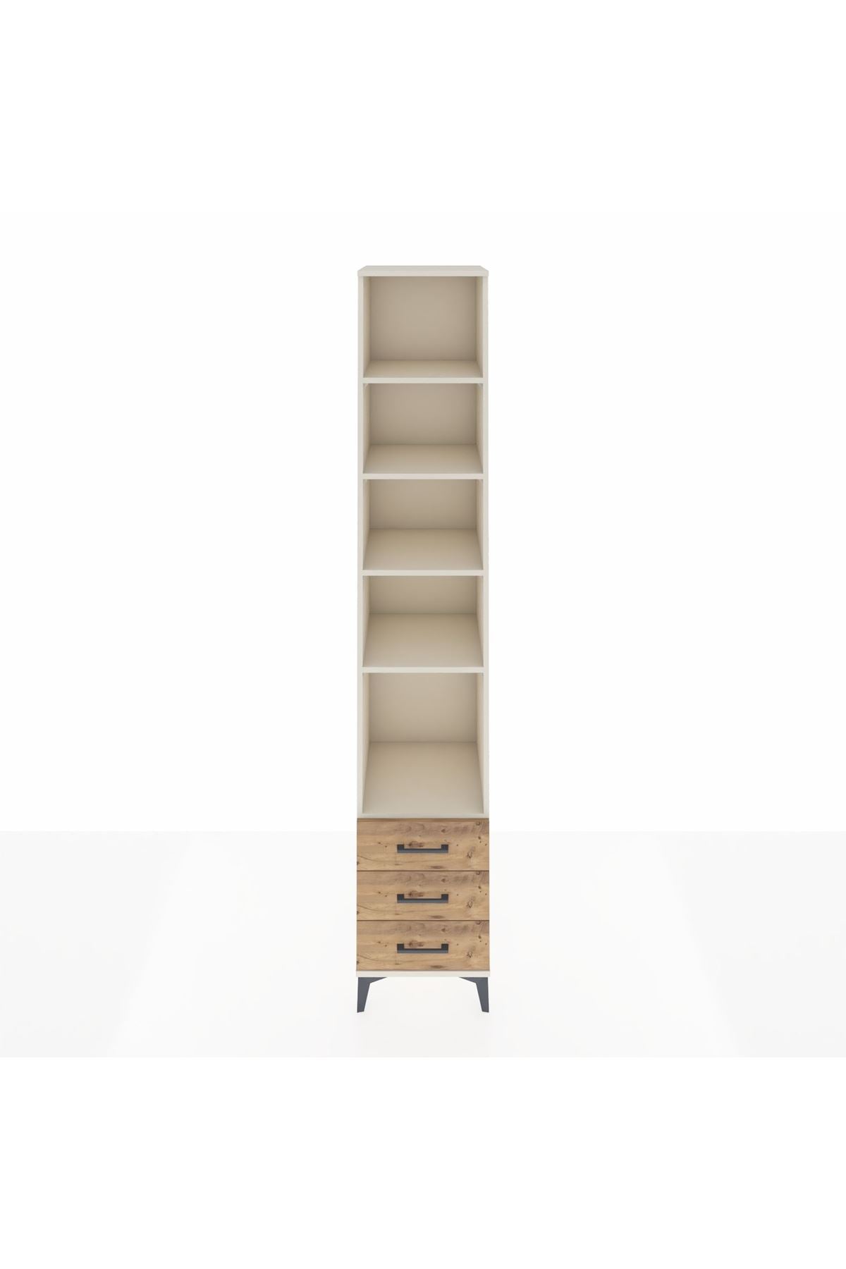 Hyperion Dolap 5 Raflı 3 Çekmeceli 44x44x243 Aytaşı-Çam