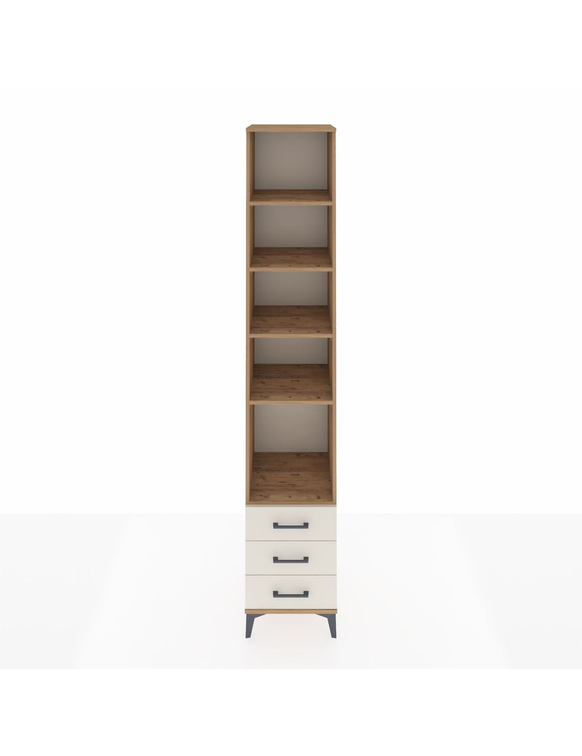 Hyperion Dolap 5 Raflı 3 Çekmeceli 44x44x243 Çam-Aytaşı