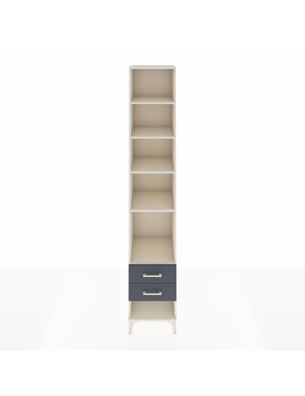 Hyperion Dolap 5 Raflı 2 Çekmeceli 44x44x243 Aytaşı-Antrasit