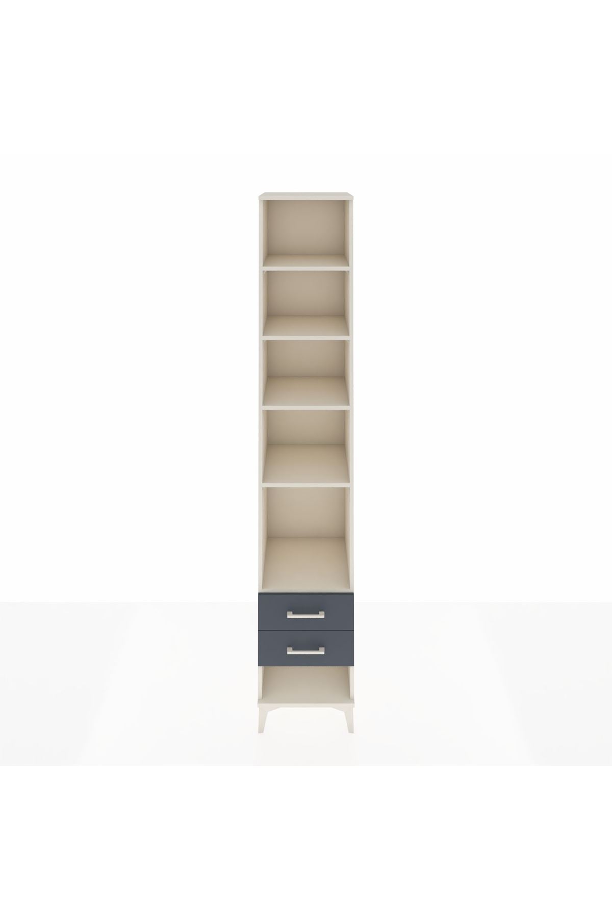 Hyperion Dolap 5 Raflı 2 Çekmeceli 44x44x243 Aytaşı-Antrasit