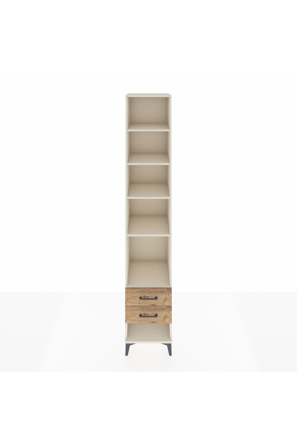 Hyperion Dolap 5 Raflı 2 Çekmeceli 44x44x243 Aytaşı-Çam