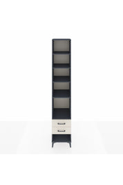 Hyperion Dolap 5 Raflı 2 Çekmeceli 44x44x243 Antrasit-Aytaşı