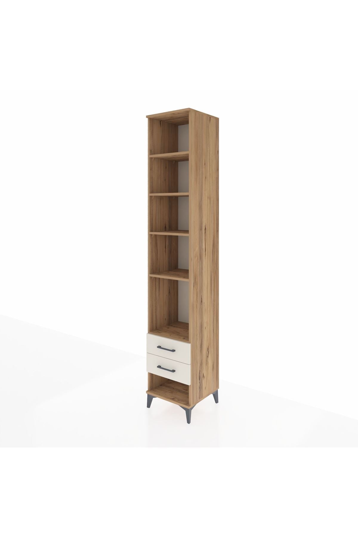 Hyperion Dolap 5 Raflı 2 Çekmeceli 44x44x243 Çam-Aytaşı