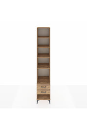 Hyperion Dolap 5 Raflı 2 Çekmeceli 44x44x243 Çam-Çam
