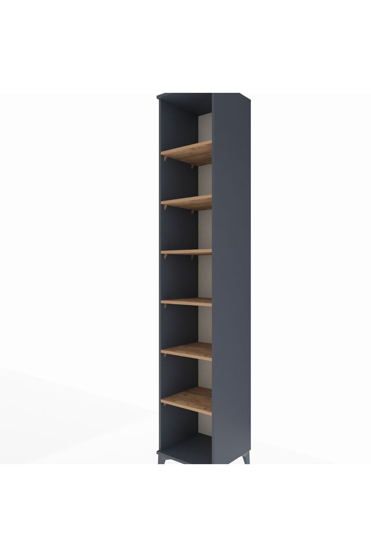 Hyperion Dolap 6 Raflı 44x44x243 Antrasit-Çam