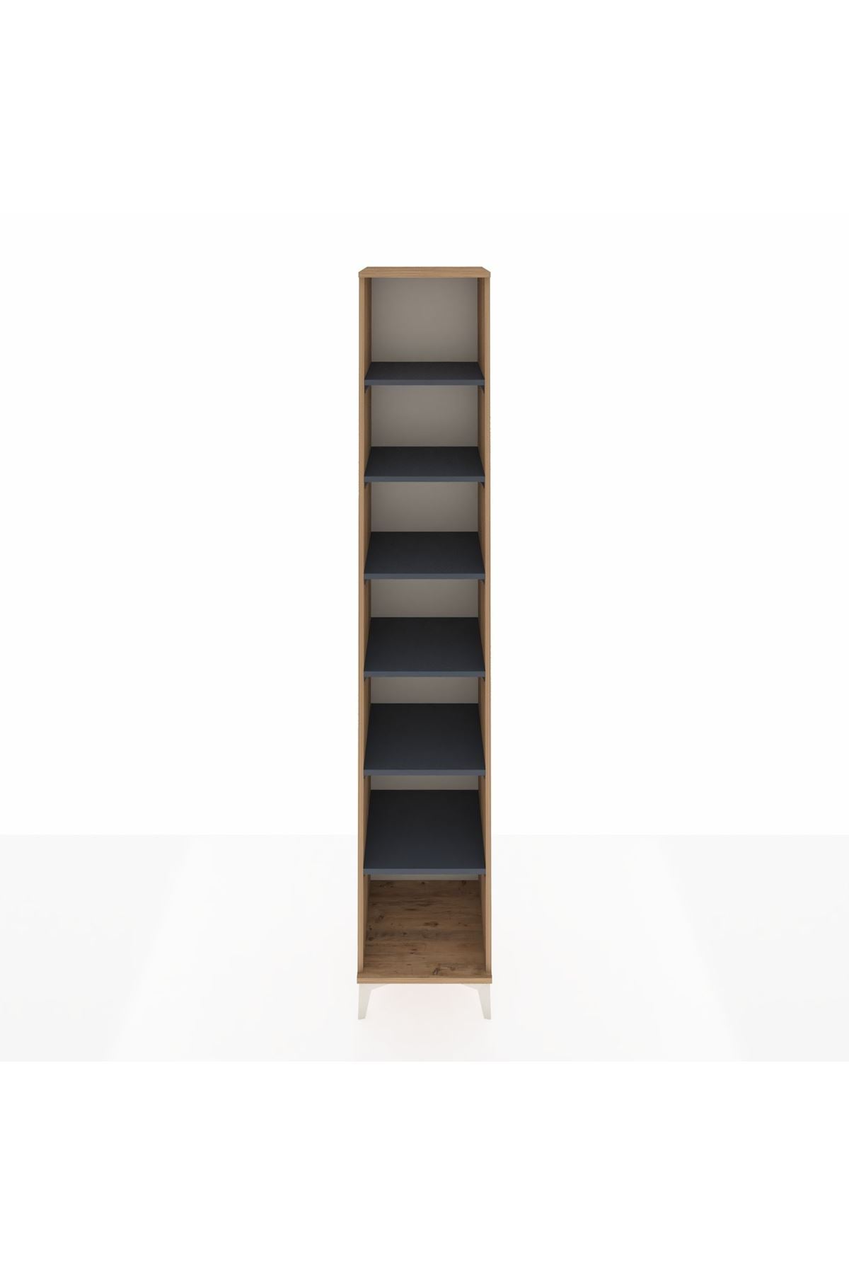 Hyperion Dolap 6 Raflı 44x44x243 Çam-Antrasit