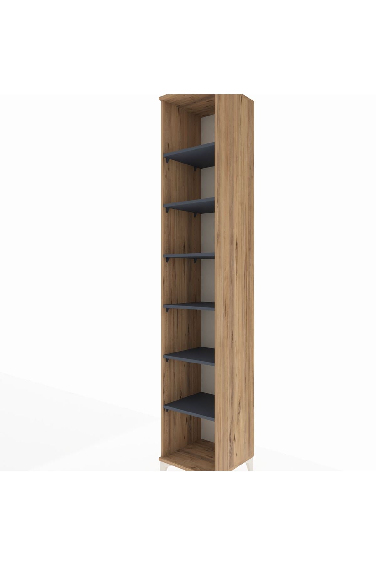 Hyperion Dolap 6 Raflı 44x44x243 Çam-Antrasit