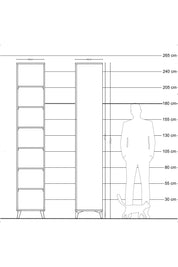 Hyperion Dolap 6 Raflı 44x44x243 Aytaşı-Aytaşı