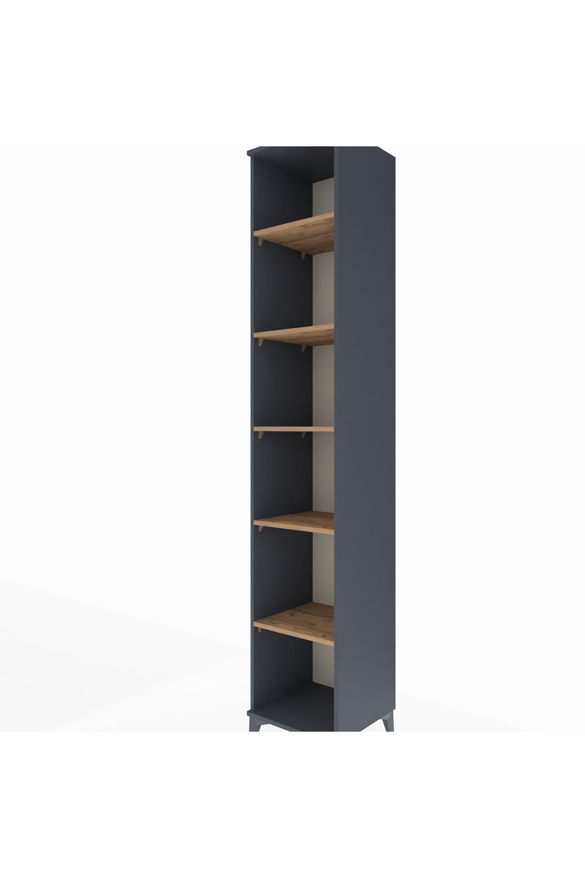 Hyperion Dolap 6 Raflı 44x44x243 Antrasit-Çam