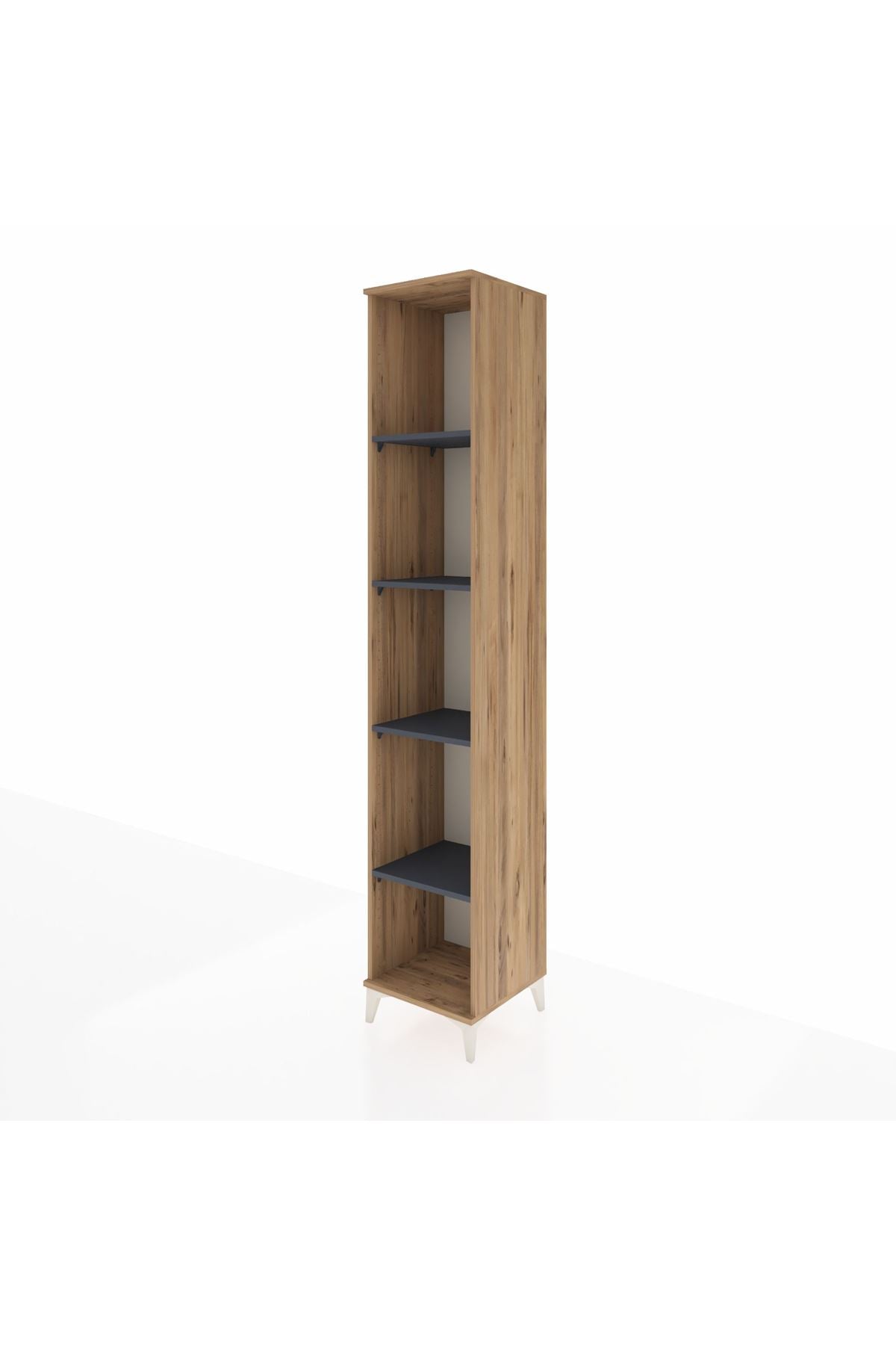 Hyperion Dolap 6 Raflı 44x44x243 Çam-Antrasit