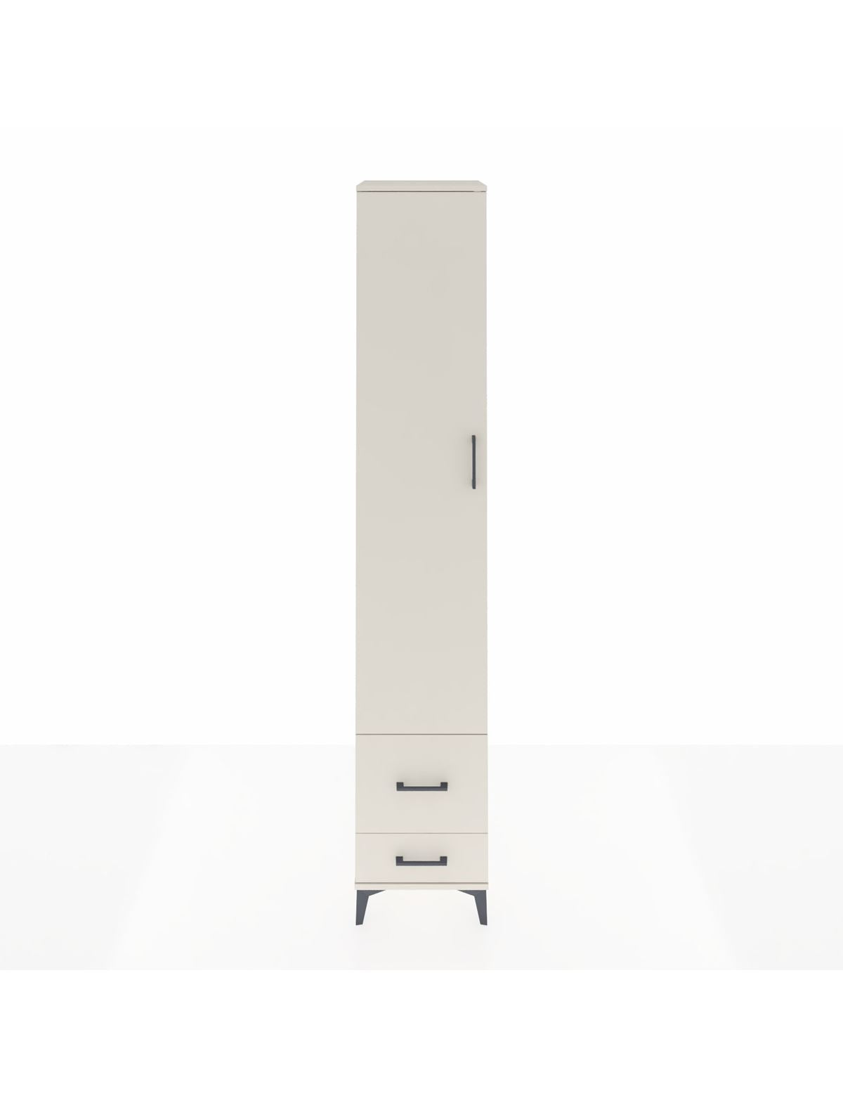 Hyperion Dolap 3 Raflı 2 Çekmeceli Tek Askılı 44x44x243 Aytaşı-Aytaşı