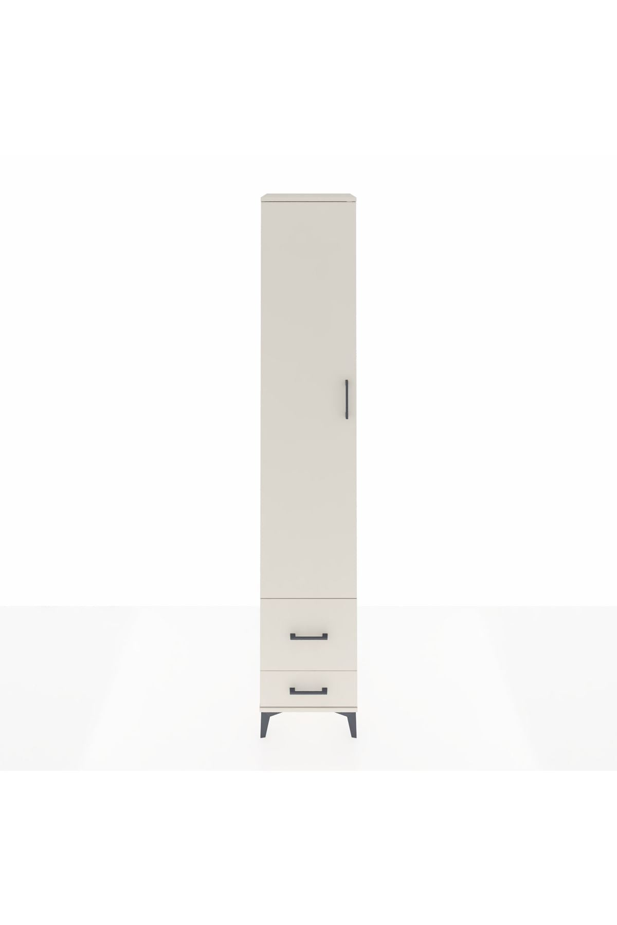 Hyperion Dolap 3 Raflı 2 Çekmeceli Tek Askılı 44x44x243 Aytaşı-Aytaşı