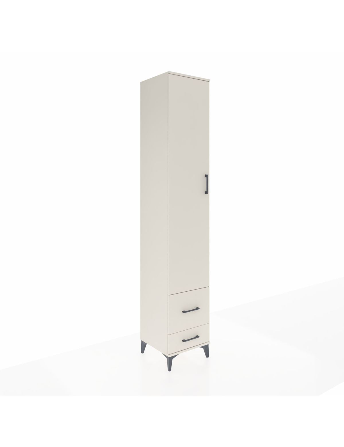 Hyperion Dolap 3 Raflı 2 Çekmeceli Tek Askılı 44x44x243 Aytaşı-Aytaşı