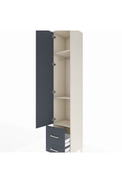 Hyperion Dolap 3 Raflı 2 Çekmeceli Tek Askılı 44x44x243 Aytaşı-Antrasit