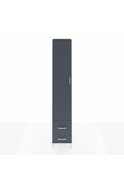 Hyperion Dolap 3 Raflı 2 Çekmeceli Tek Askılı 44x44x243 Antrasit-Antrasit