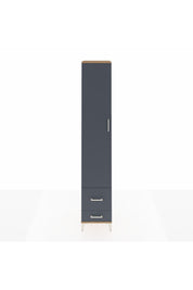 Hyperion Dolap 3 Raflı 2 Çekmeceli Tek Askılı 44x44x243 Çam-Antrasit