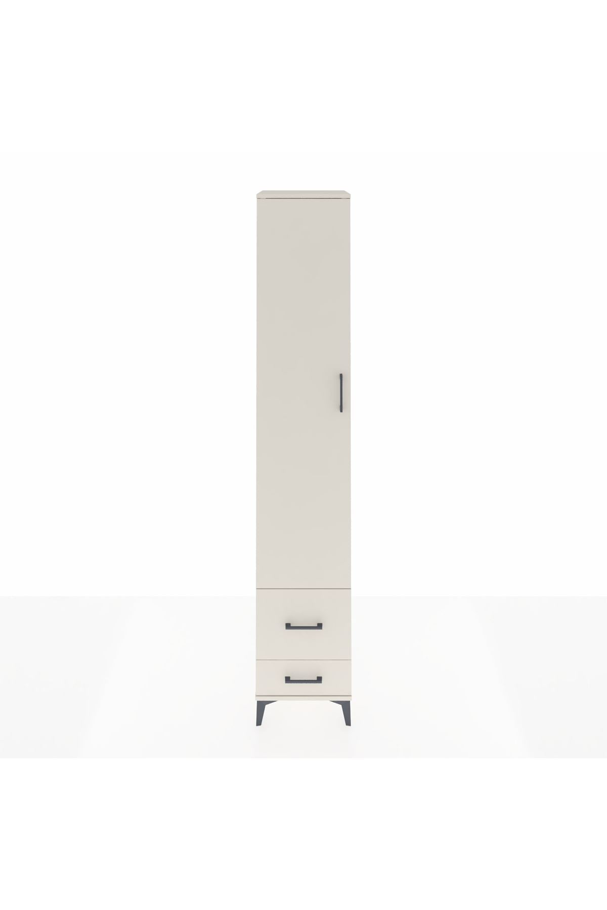 Hyperion Dolap 5 Raflı 2 Çekmeceli Tek Kapaklı 44x44x243 Aytaşı-Aytaşı