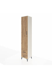 Hyperion Dolap 5 Raflı 2 Çekmeceli Tek Kapaklı 44x44x243 Aytaşı-Çam