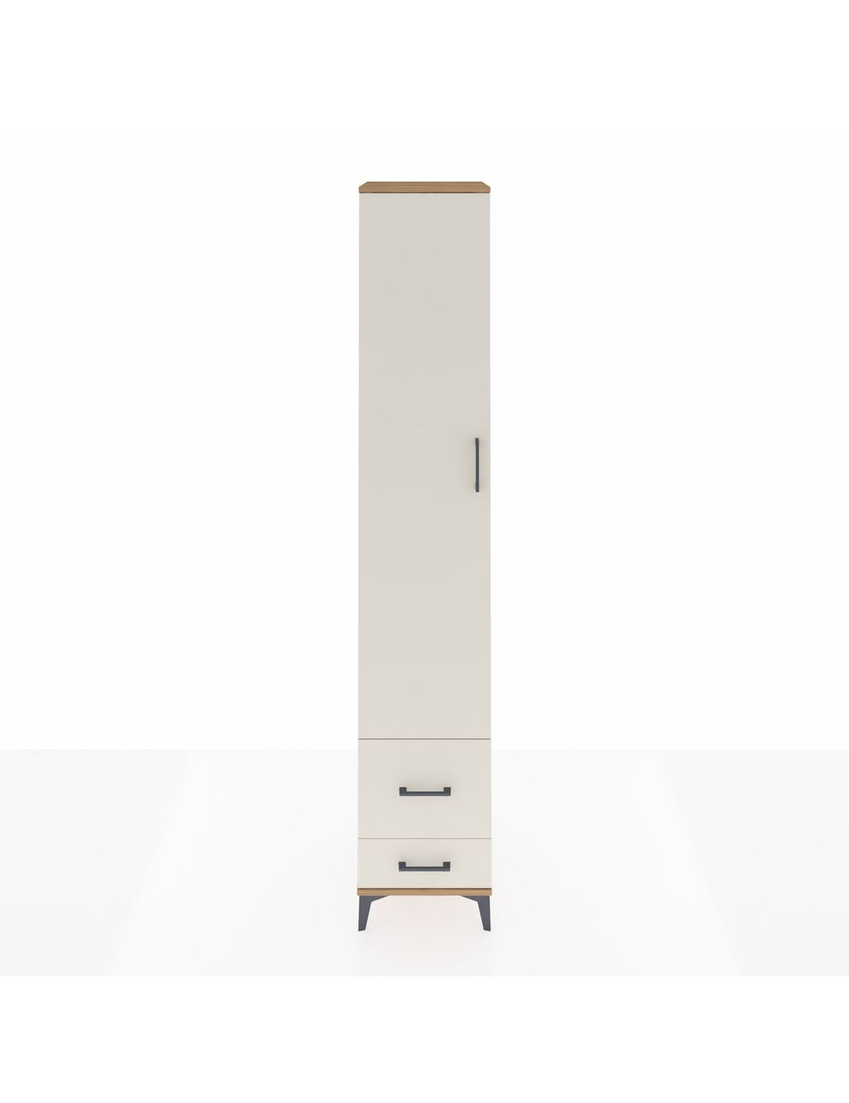 Hyperion Dolap 5 Raflı 2 Çekmeceli Tek Kapaklı 44x44x243 Çam-Aytaşı