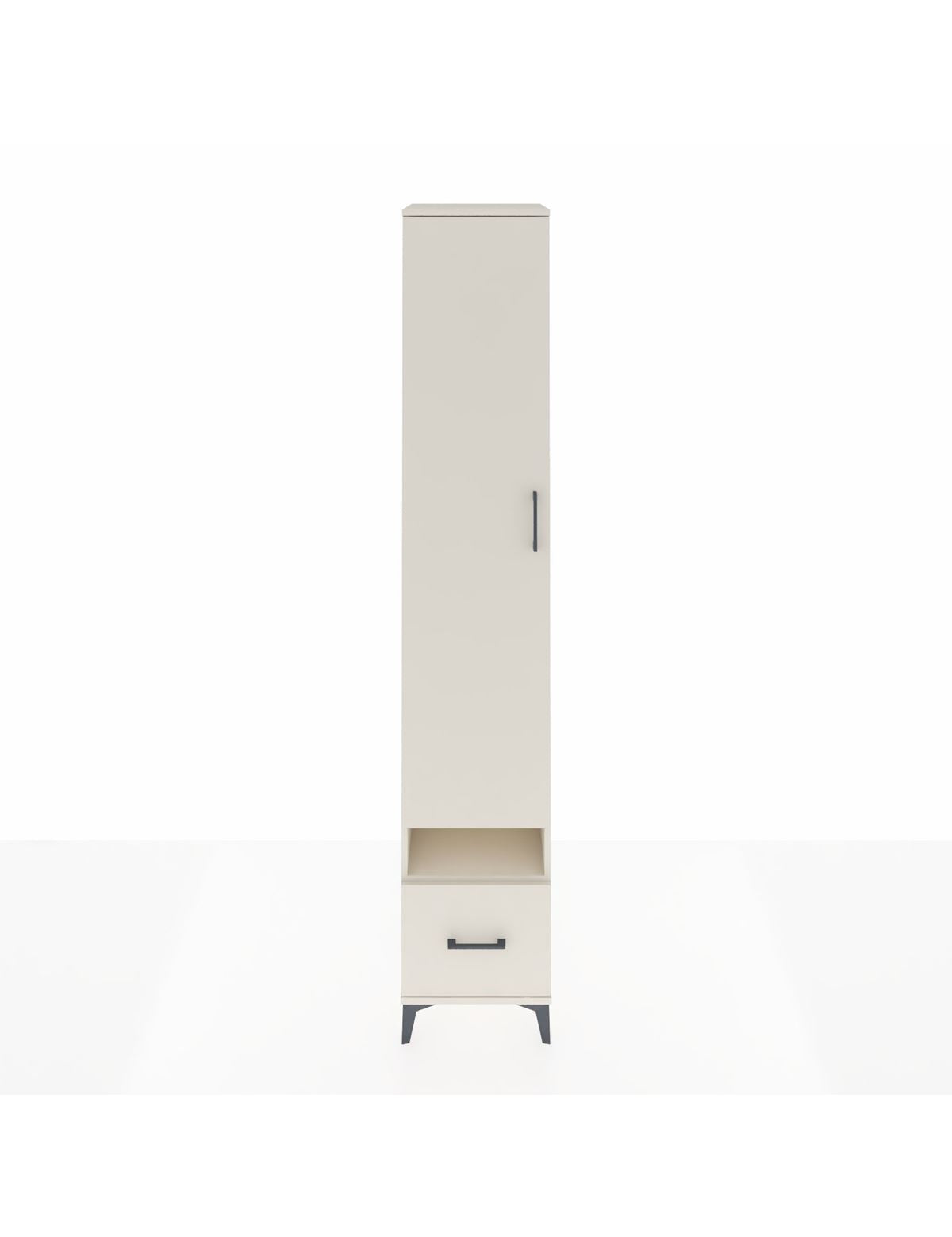 Hyperion Dolap 4 Raflı Tek Çekmeceli Tek Askılı 44x44x243 Aytaşı-Aytaşı