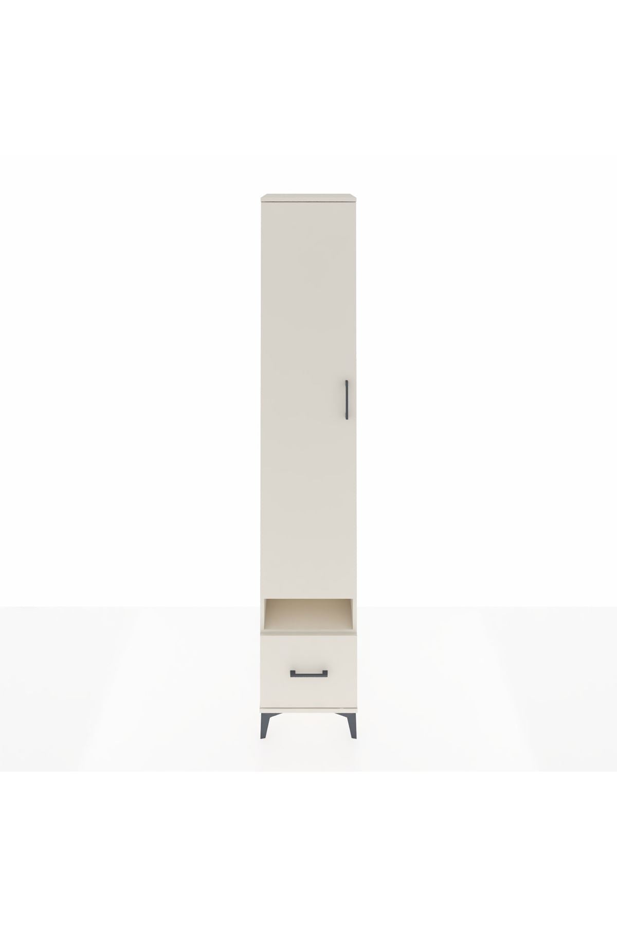 Hyperion Dolap 4 Raflı Tek Çekmeceli Tek Askılı 44x44x243 Aytaşı-Aytaşı