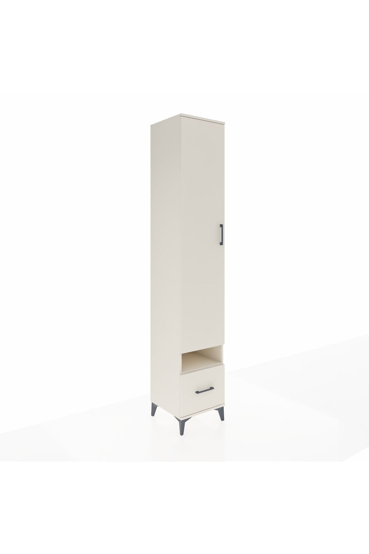 Hyperion Dolap 4 Raflı Tek Çekmeceli Tek Askılı 44x44x243 Aytaşı-Aytaşı