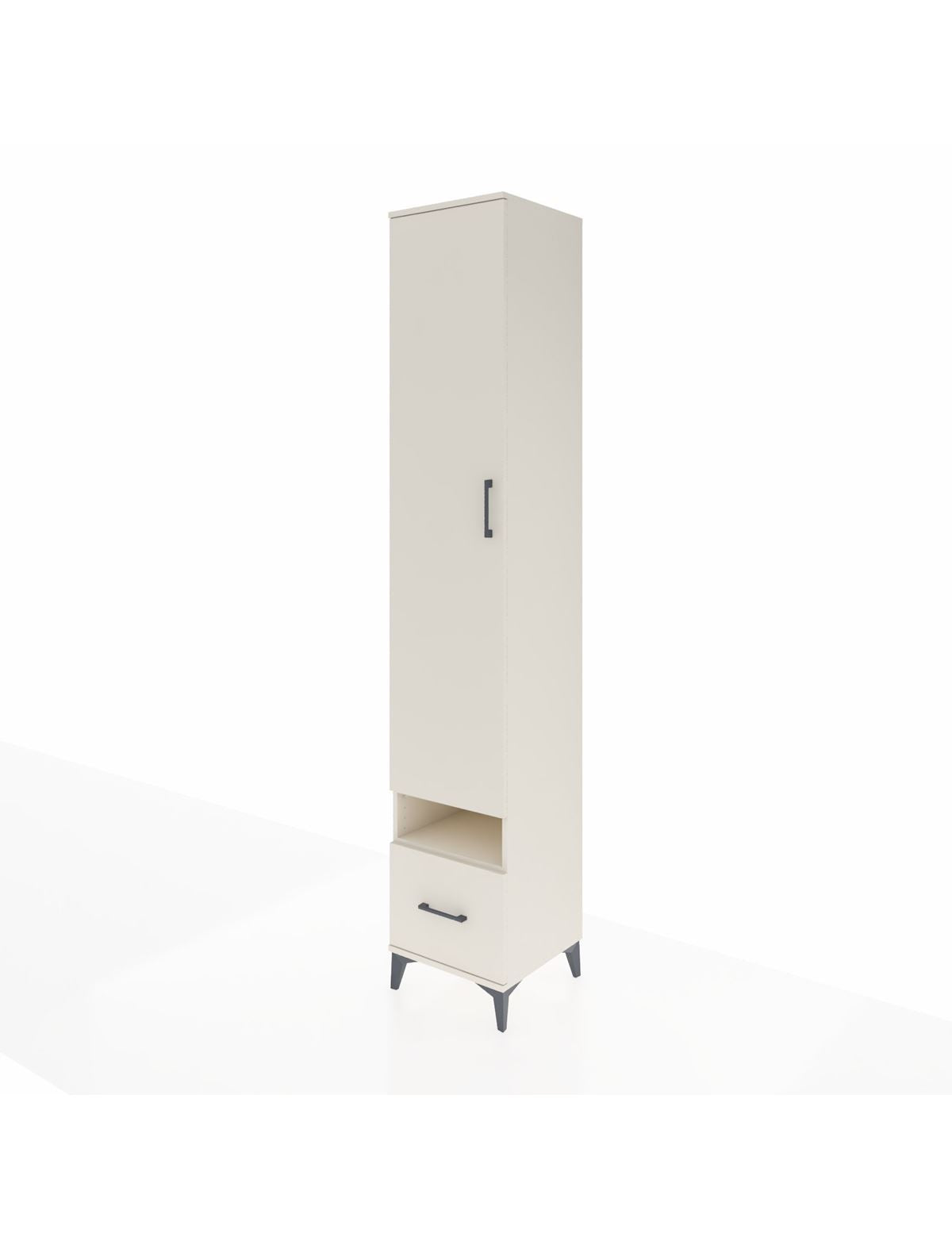 Hyperion Dolap 4 Raflı Tek Çekmeceli Tek Askılı 44x44x243 - S64M053V1B