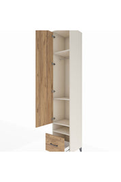 Hyperion Dolap 4 Raflı Tek Çekmeceli Tek Askılı 44x44x243 Aytaşı-Çam
