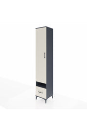 Hyperion Dolap 4 Raflı Tek Çekmeceli Tek Askılı 44x44x243 Antrasit-Aytaşı