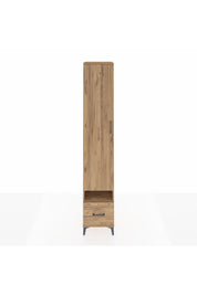 Hyperion Dolap 4 Raflı Tek Çekmeceli Tek Askılı 44x44x243 Çam-Çam