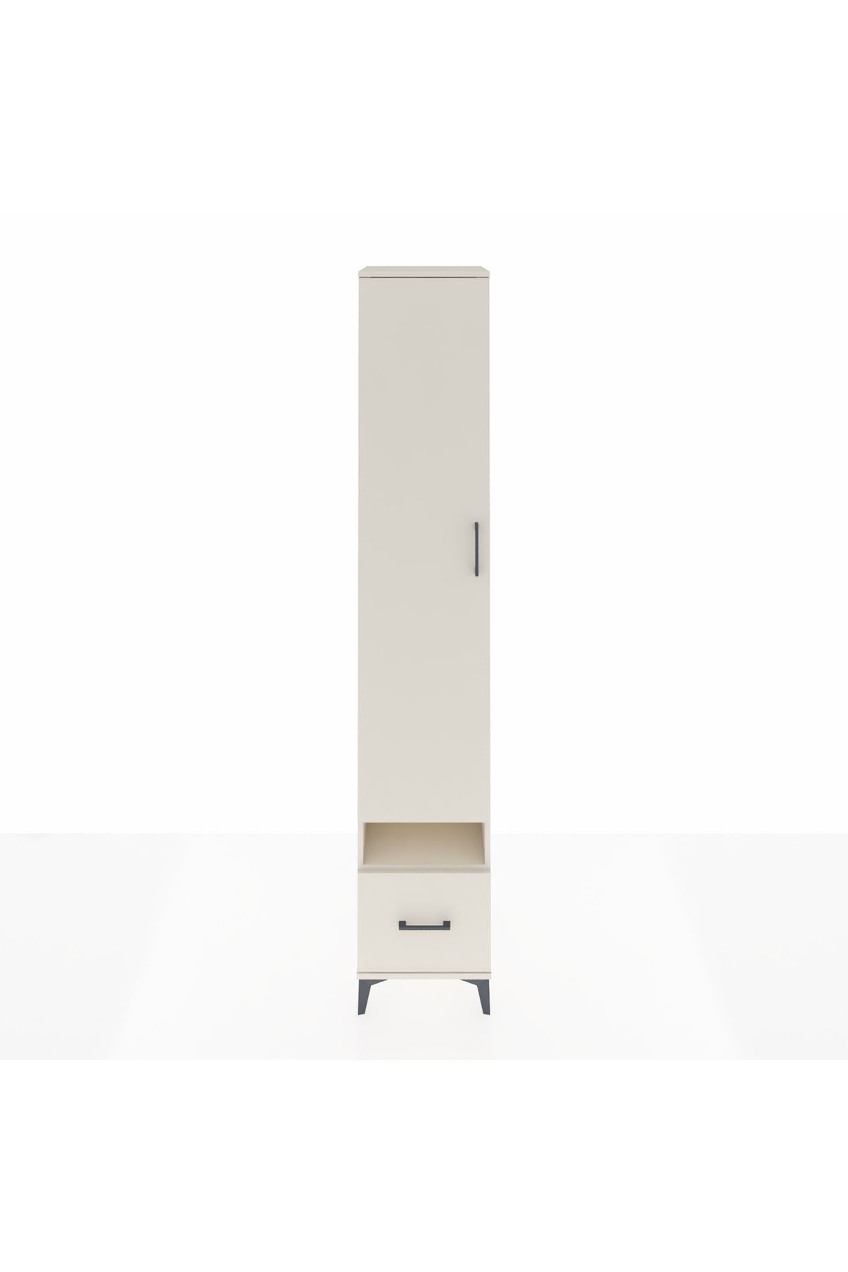 Hyperion Dolap 6 Raflı Tek Çekmeceli Tek Kapaklı 44x44x243 Aytaşı-Aytaşı