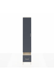 Hyperion Dolap 6 Raflı Tek Çekmeceli Tek Kapaklı 44x44x243 Aytaşı-Antrasit