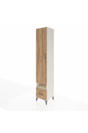 Hyperion Dolap 6 Raflı Tek Çekmeceli Tek Kapaklı 44x44x243 Aytaşı-Çam