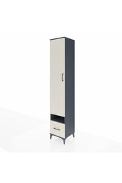 Hyperion Dolap 6 Raflı Tek Çekmeceli Tek Kapaklı 44x44x243 Antrasit-Aytaşı